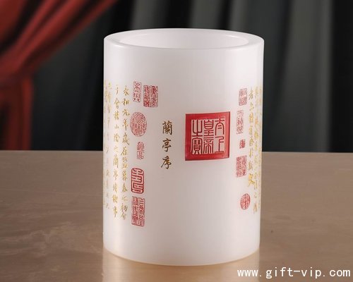 大展宏圖-圓形筆筒