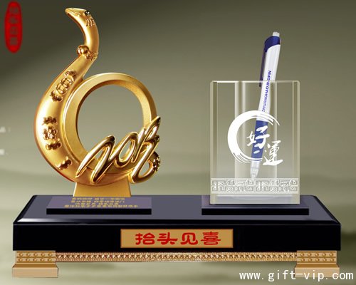 抬頭見喜（木文具臺）