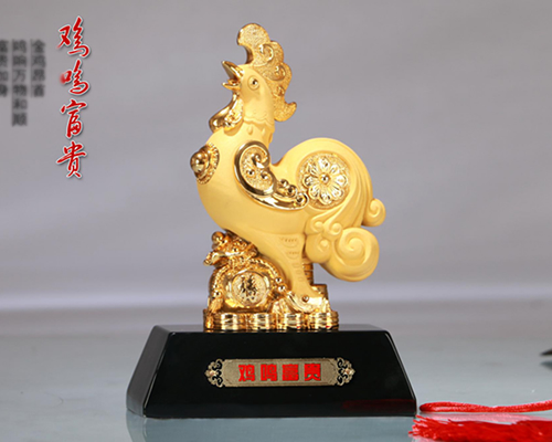 雞鳴富貴 擺件