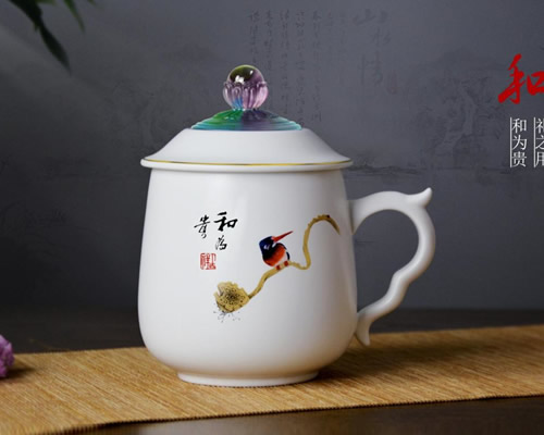 和為貴玉瓷水杯